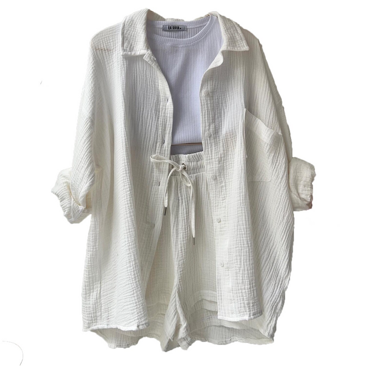 Women's Shirt and Shorts Set | Two Piece