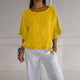 Women’s Ruffle Hem Blouse | Loose Fit