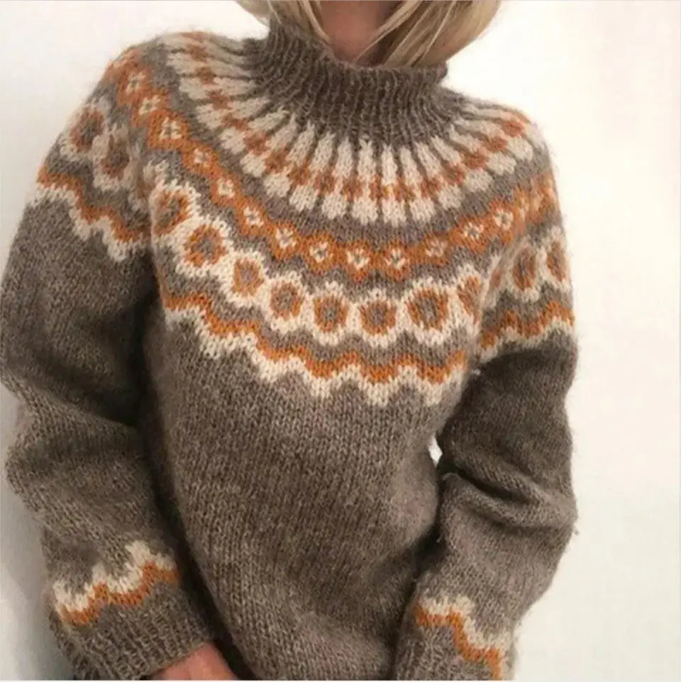 Women’s Nordic Sweater | Geometric