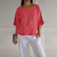 Women’s Ruffle Hem Blouse | Loose Fit