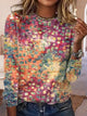 Women’s Abstract Print Long Sleeve Top | Casual