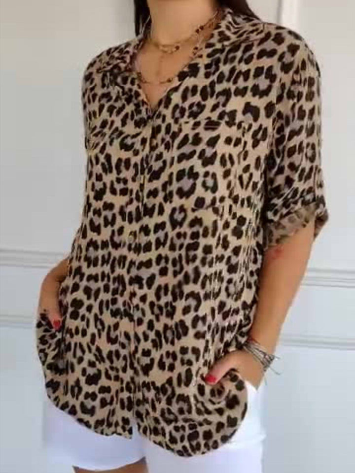 Women’s Leopard Print Shirt | Casual