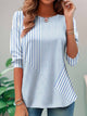 Women’s Long Sleeve Striped Top | Casual