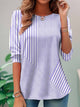 Women’s Long Sleeve Striped Top | Casual