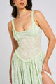 Women’s Corset Slit Dress | Maxi