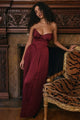 Women’s Strapless Pleated Dress | Maxi