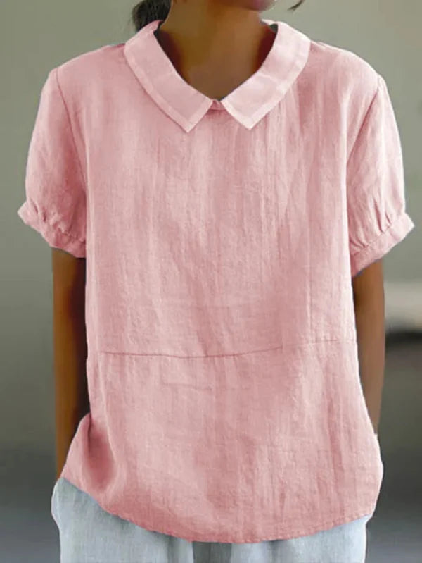 Women’s Peter Pan Collar Blouse | Short Sleeve