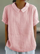 Women’s Peter Pan Collar Blouse | Short Sleeve