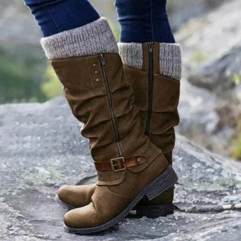 Women’s Knee-High Boots | Buckle Detail