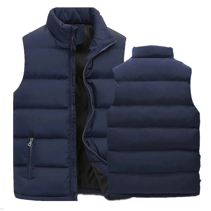 Men’s Zip-Up Vest | Quilted Puffer