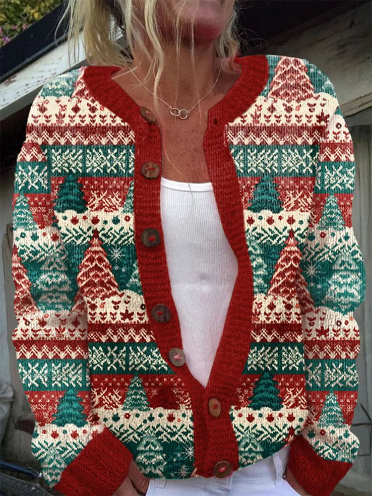 Women’s Knitted Cardigan | Button-Up