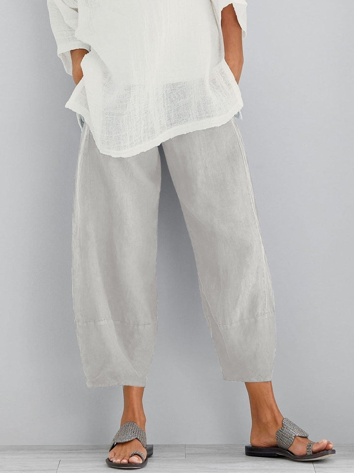 Women’s Relaxed Fit Cropped Trousers | Wide Leg