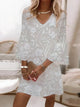 Women's V-Neck Casual Dress | Mini