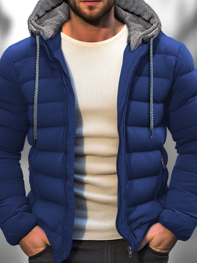 Men’s Hooded Puffer Jacket | Zip-Up