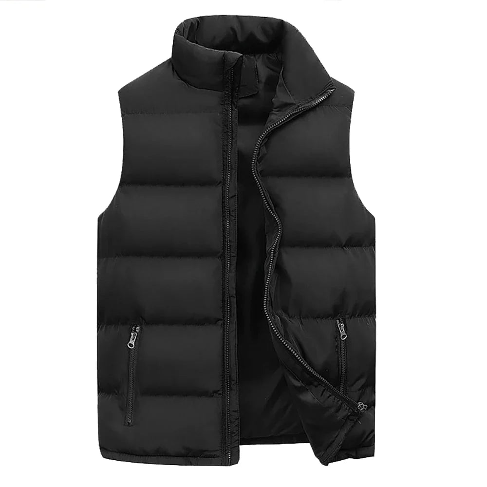 Men’s Zip-Up Vest | Quilted Puffer