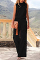 Women’s Sleeveless Jumpsuit | Wide Leg