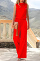 Women’s Sleeveless Jumpsuit | Wide Leg