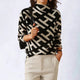 Women’s Geometric Pattern Sweater | Long Sleeve