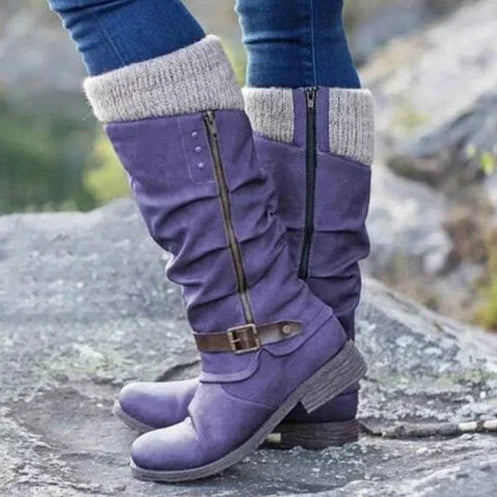 Women’s Knee-High Boots | Buckle Detail