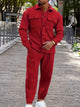 Men’s Two-Piece Tracksuit | Button-Up Shirt & Joggers