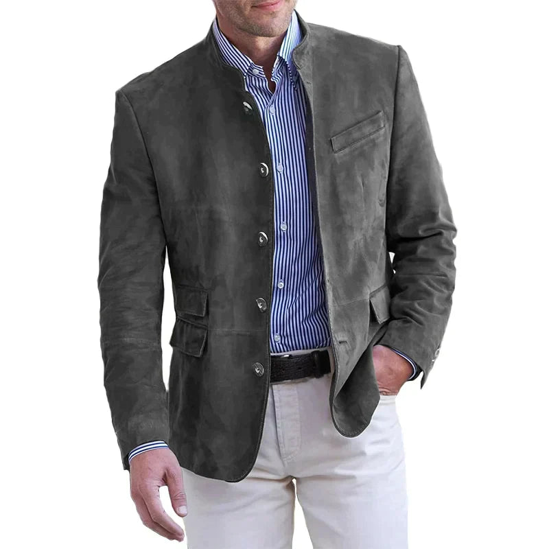 Men’s Smart Casual Blazer | Stand Collar