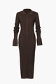 Women’s Long Sleeve Ribbed Dress | Maxi