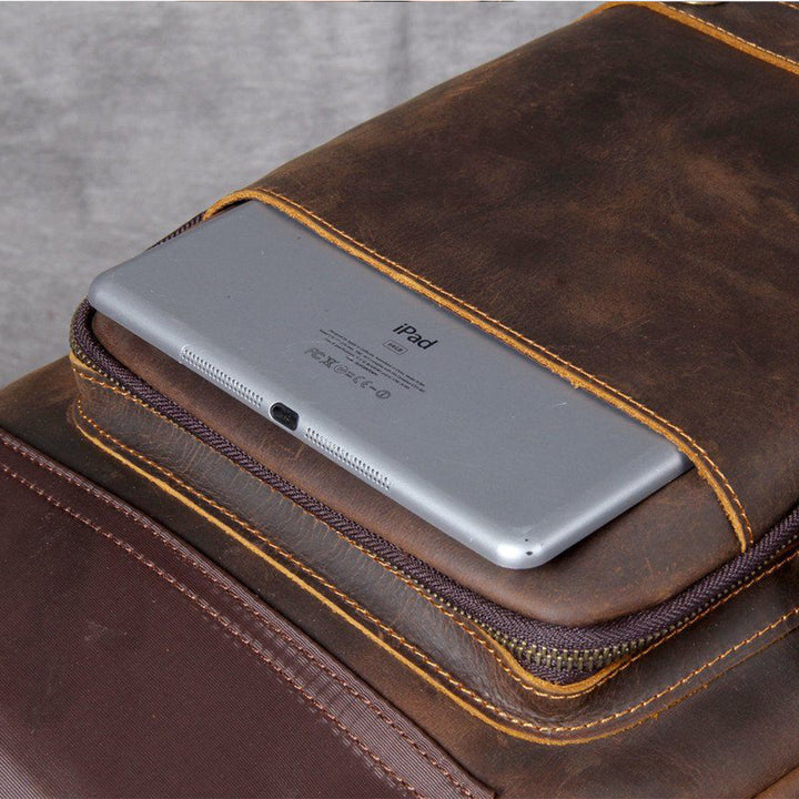 Lucien - Brown Leather Backpacks