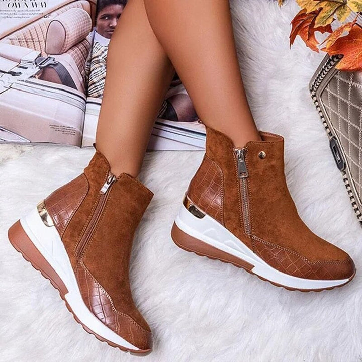 Women’s Wedge Ankle Boots | Zip-Up