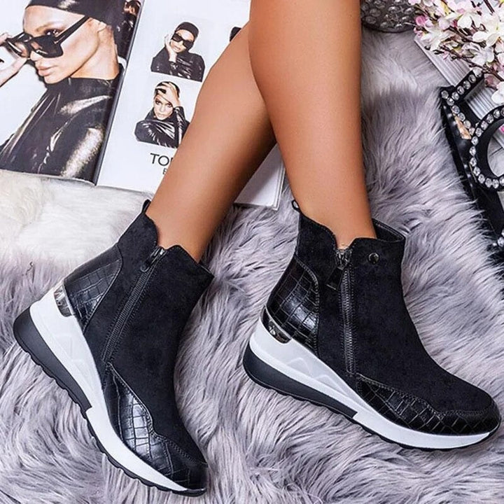 Women’s Wedge Ankle Boots | Zip-Up