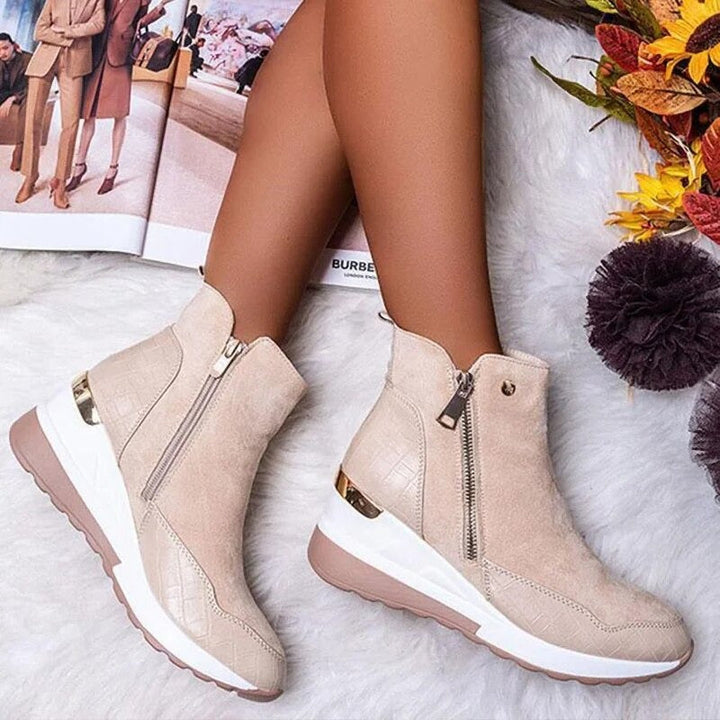 Women’s Wedge Ankle Boots | Zip-Up