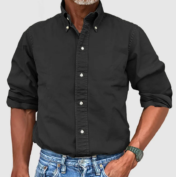 Men’s Long Sleeve Shirt | Classic Collar