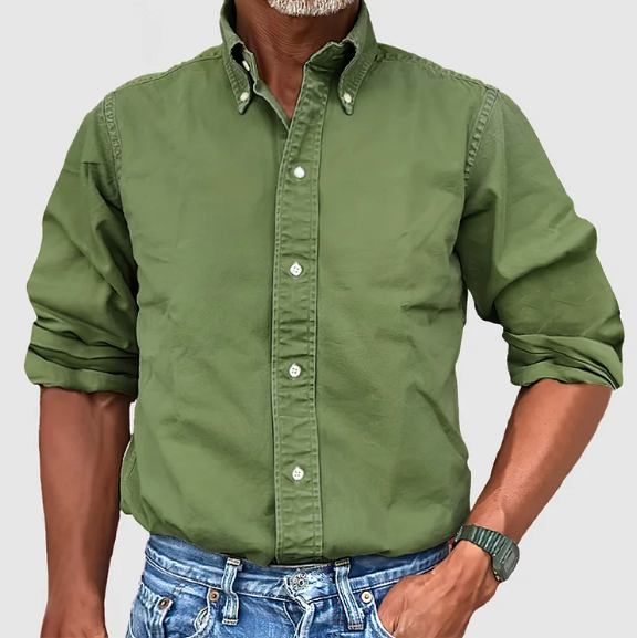 Men’s Long Sleeve Shirt | Classic Collar