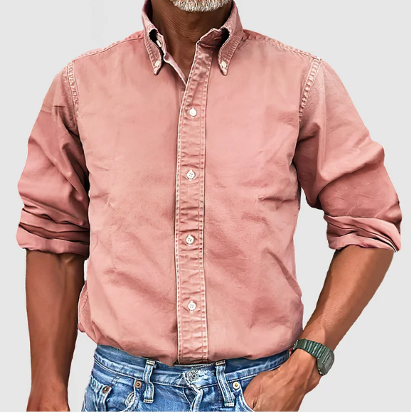 Men’s Long Sleeve Shirt | Classic Collar