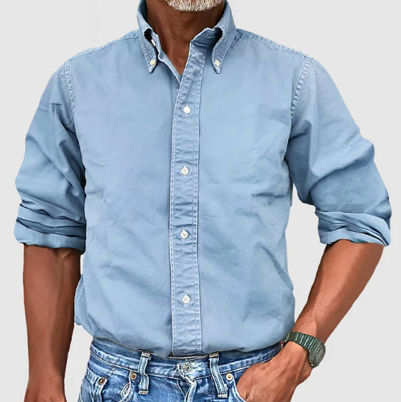 Men’s Long Sleeve Shirt | Classic Collar