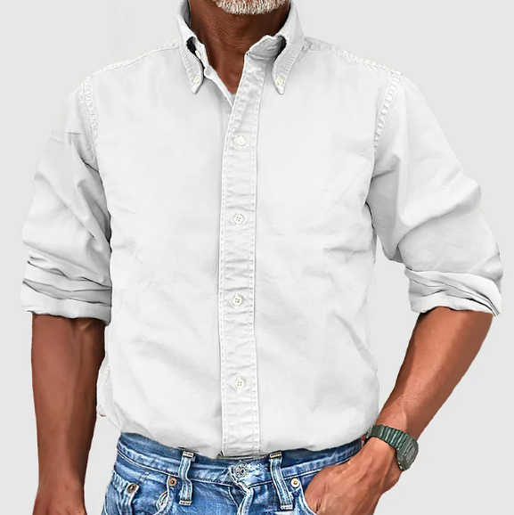 Men’s Long Sleeve Shirt | Classic Collar