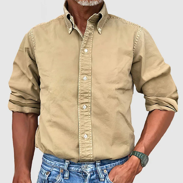 Men’s Long Sleeve Shirt | Classic Collar