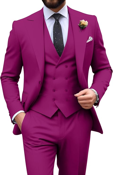 Men’s 3-Piece Slim Fit Suit | Formal Wedding