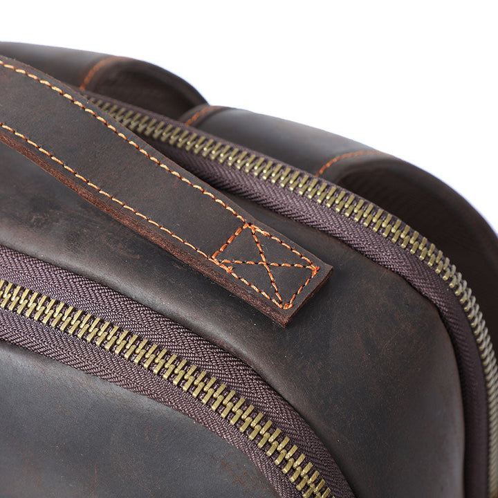 Manuel - Leather Laptop Backpack