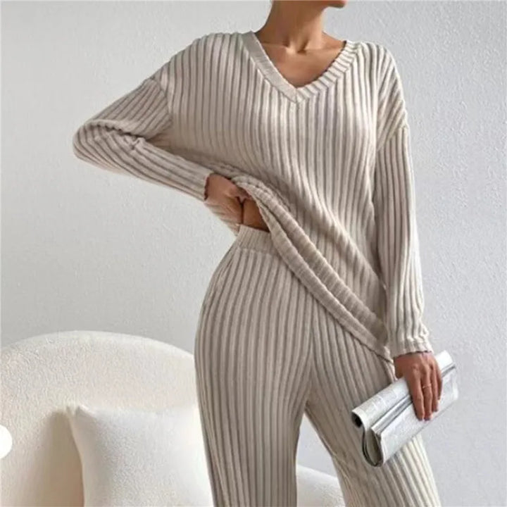 Women’s Ribbed Lounge Set | Relaxed Fit