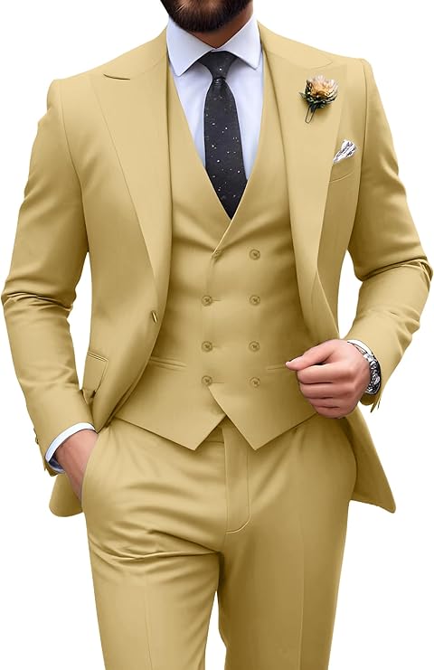 Men’s 3-Piece Slim Fit Suit | Formal Wedding