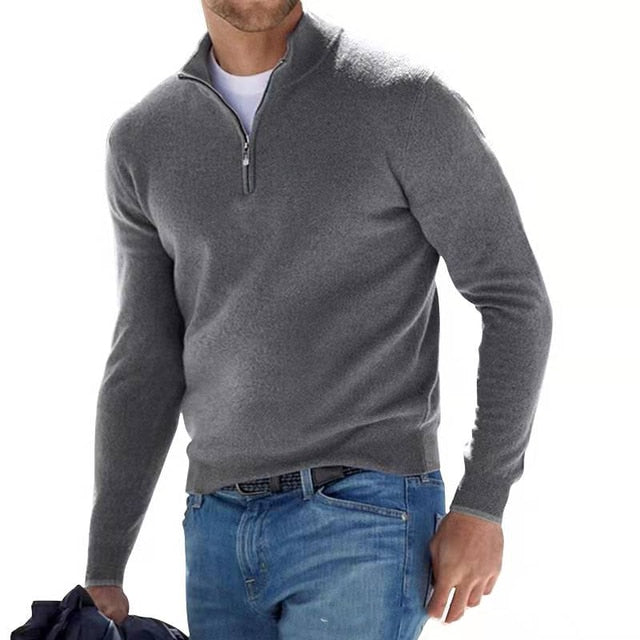 Men’s Casual Sweater | Half Zip