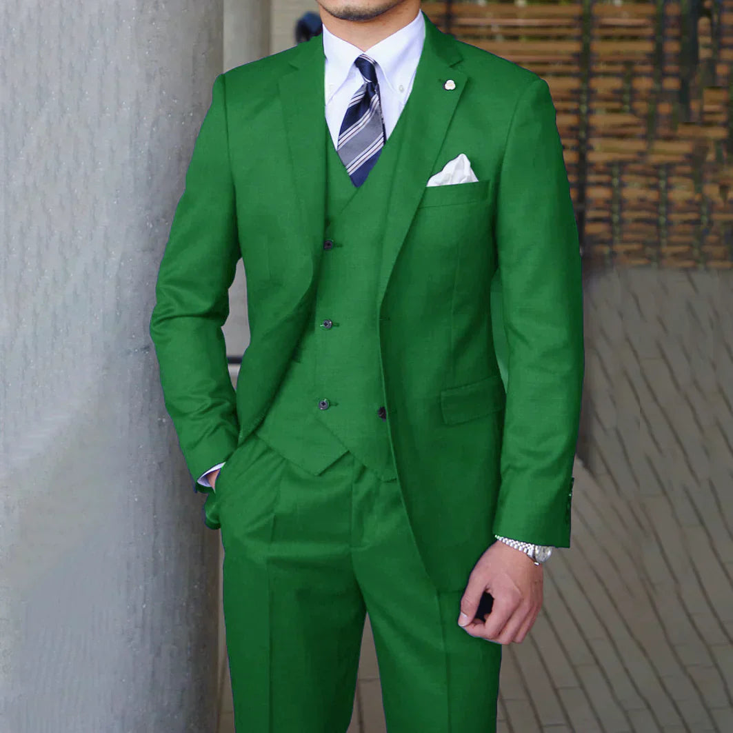 Fraser - 3-Piece Suit with Chest Pocket