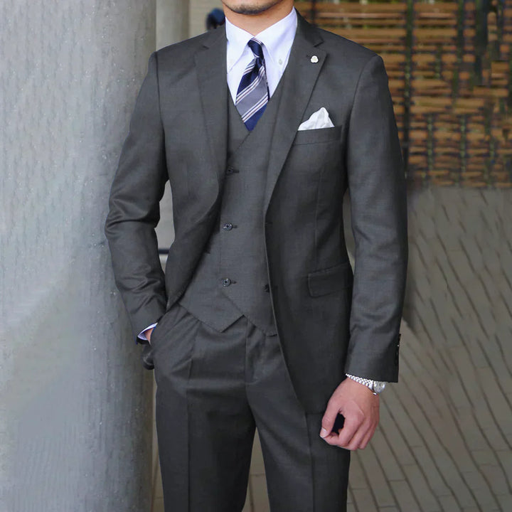 Fraser - 3-Piece Suit with Chest Pocket