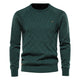 Men’s Diamond Knit Jumper | Crew Neck