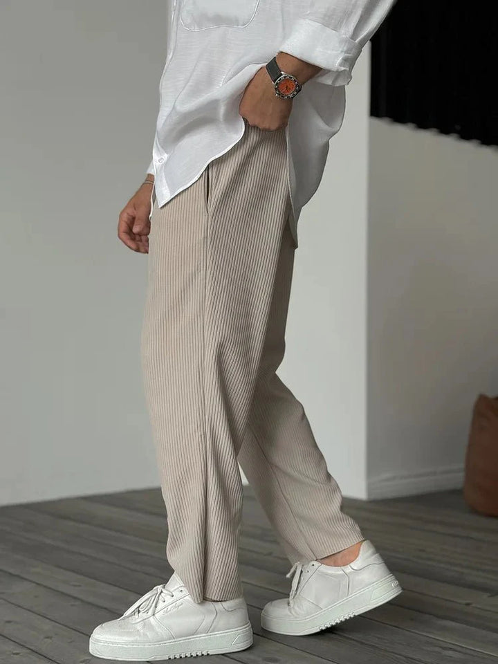 Men’s Straight Trousers | Textured
