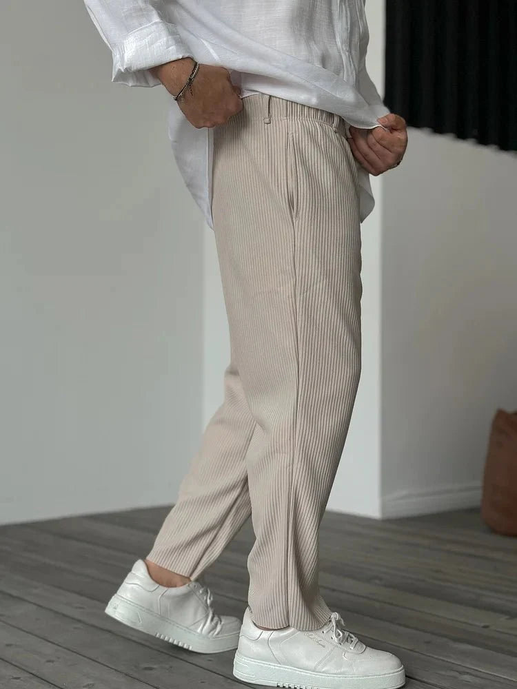 Men’s Straight Trousers | Textured
