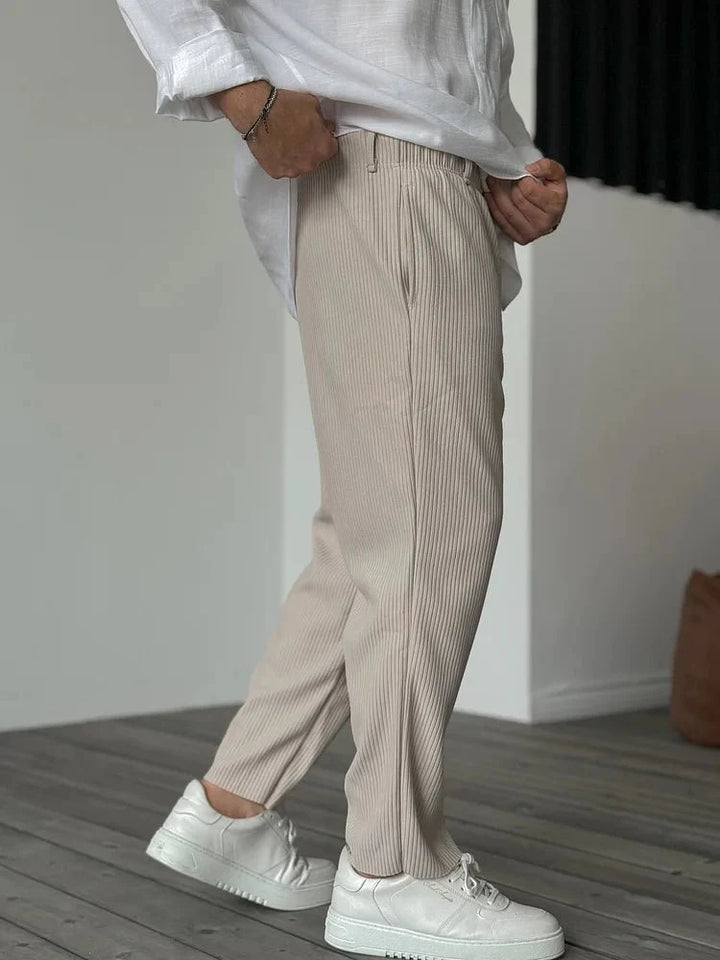 Men’s Straight Trousers | Textured