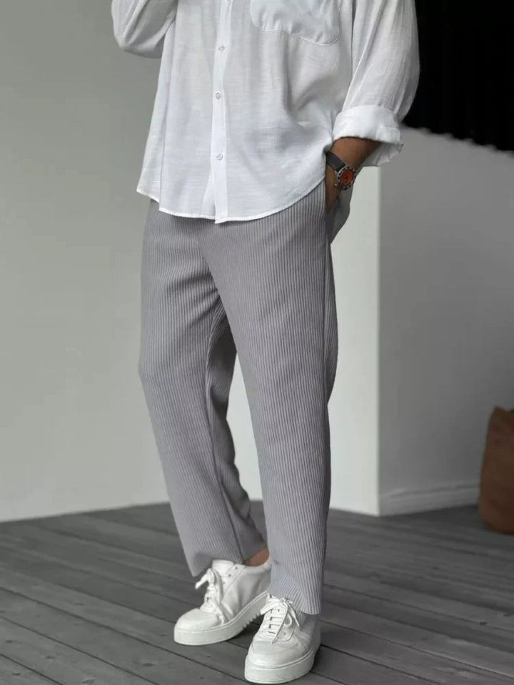 Men’s Straight Trousers | Textured