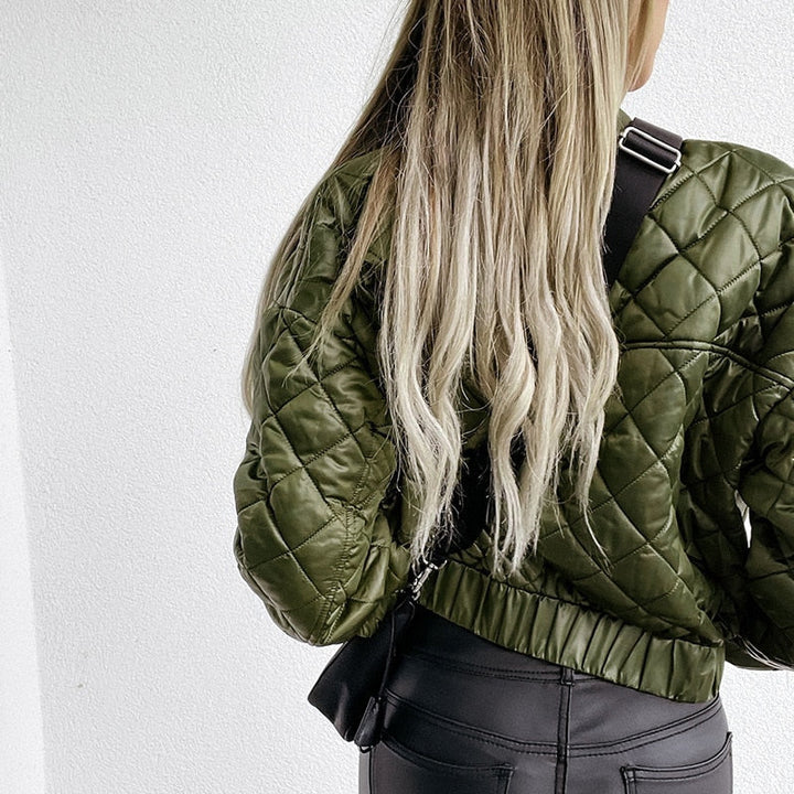 Women’s Quilted Bomber Jacket | Casual