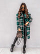 Women’s Checked Shirt Coat | Long